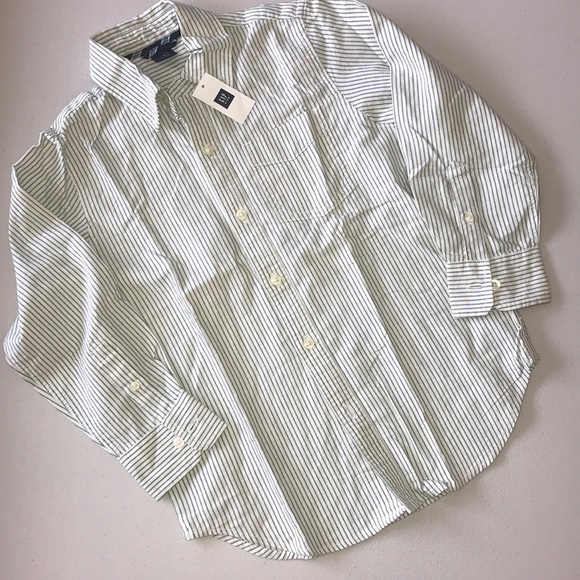 🆕GAP boys button down striped shirt - Picture 3 of 3